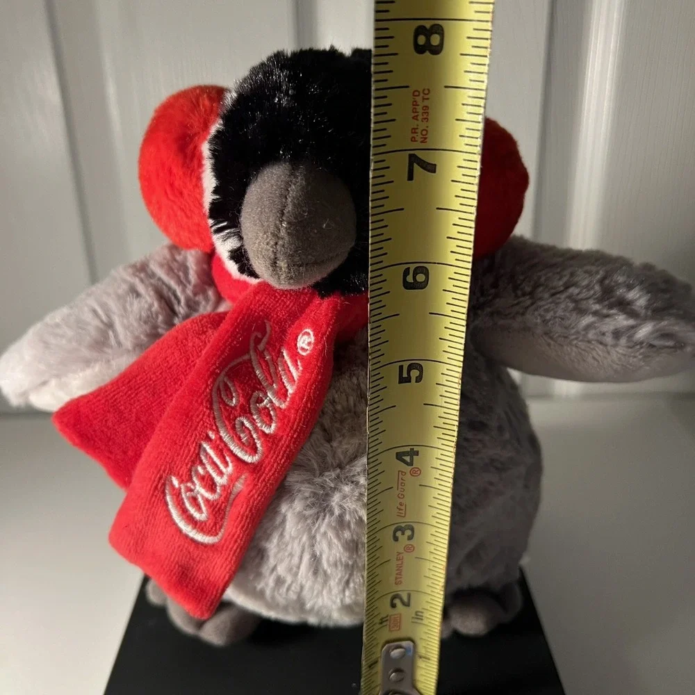 Coca Cola Baby‎ Penguin Plush Christmas Coke ear muffs & scarf gray red